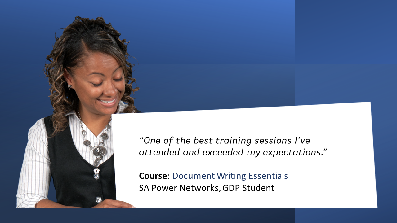 Document Writing Essentials testimonial