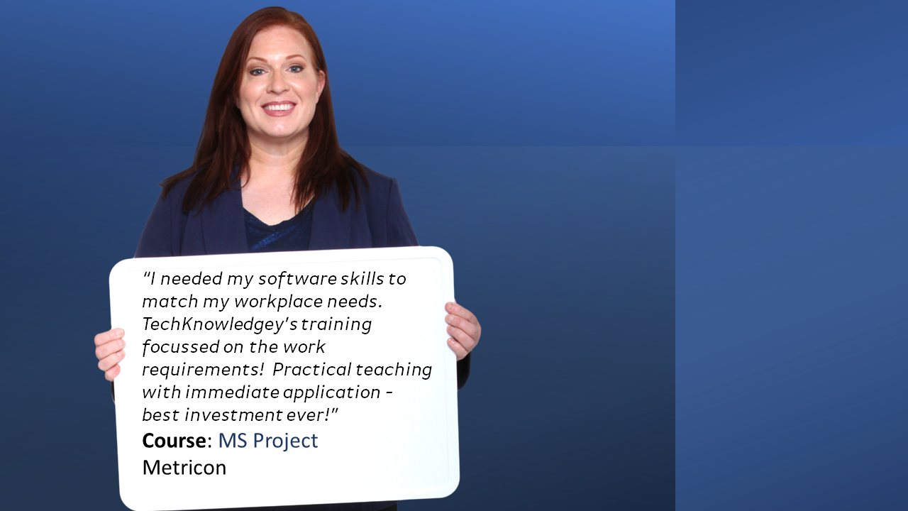 MS Project testimonial